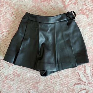 Zara Black Pleated Skorts